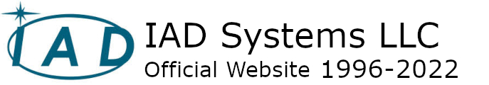 IAD Systems LLC Logo Header Footer Technology Company 2022
